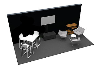Stand construction 15 m²